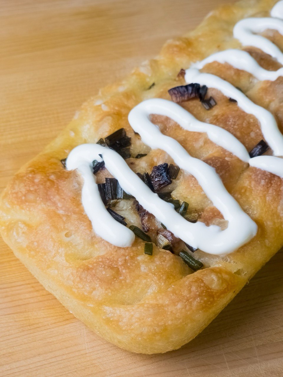 Scallion Sour Cream Focaccia